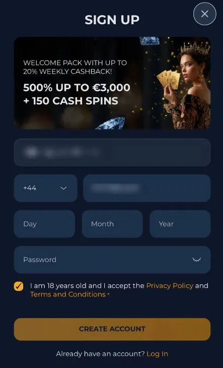 crown jewelz mobile create account
